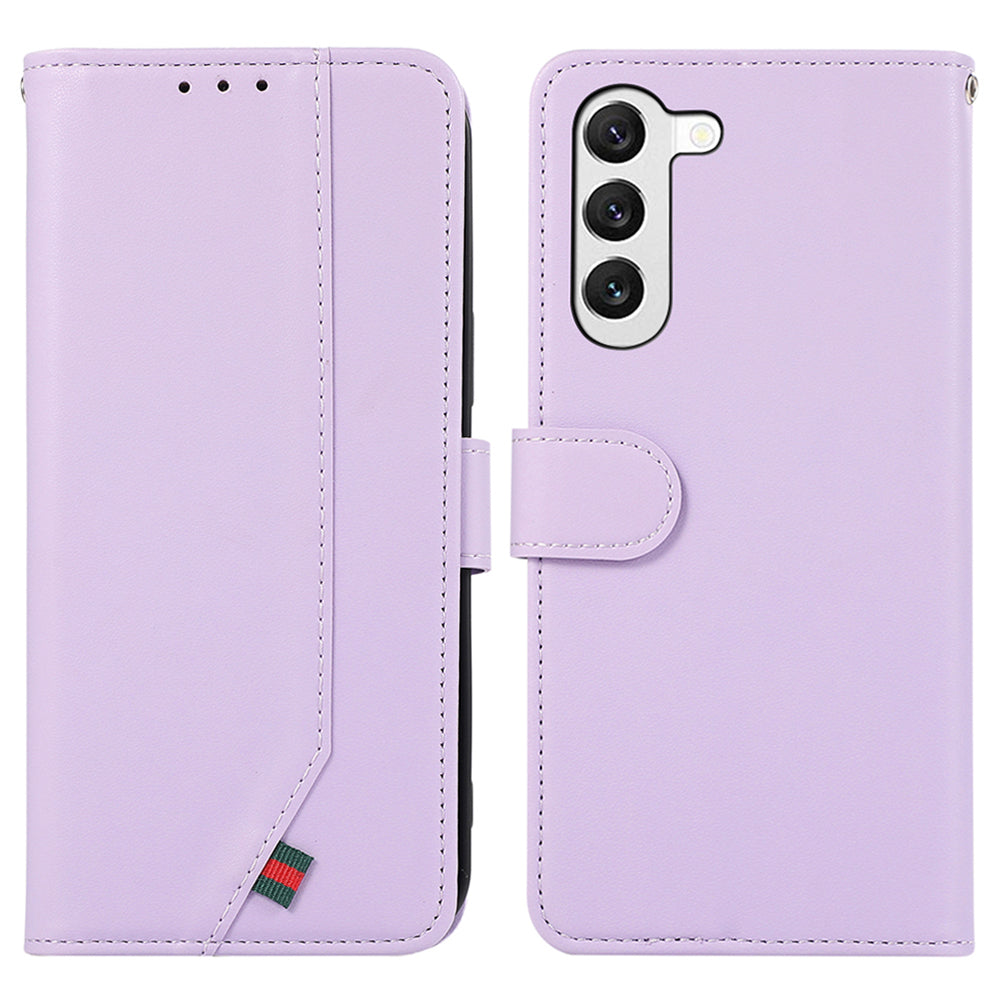 For Samsung Galaxy S22+ 5G Phone Case RFID Blocking Splicing Leather+TPU Cover For Samsung Galaxy S22+ 5G Phone Case RFID Blocking Splicing Leather+TPU Cover